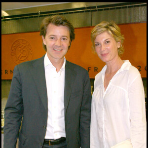 François Baroin et Michèle Laroque - Tournoi de Roland-Garros, le dimanche 31 mai 2009