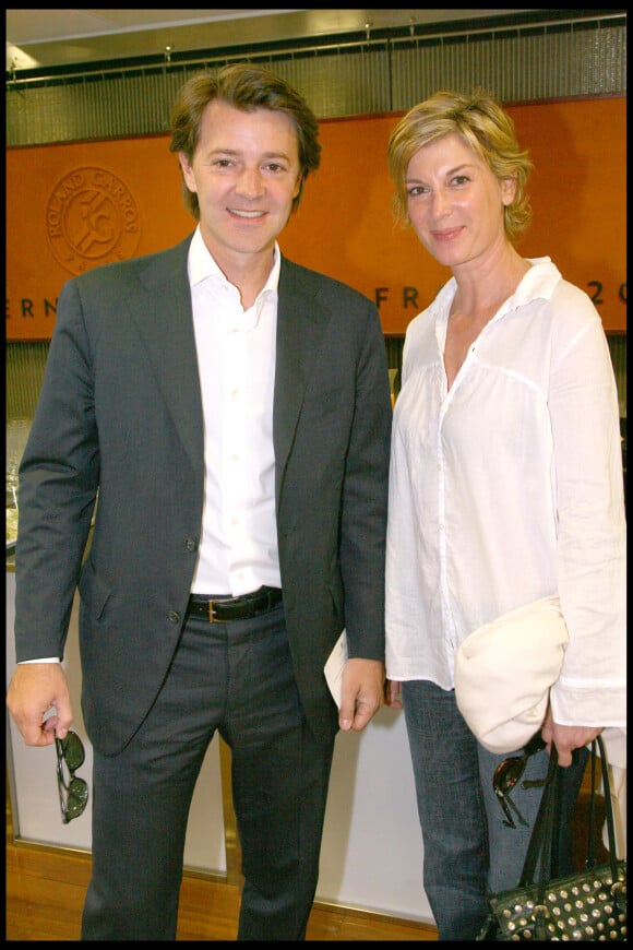 François Baroin et Michèle Laroque - Tournoi de Roland-Garros, le dimanche 31 mai 2009
