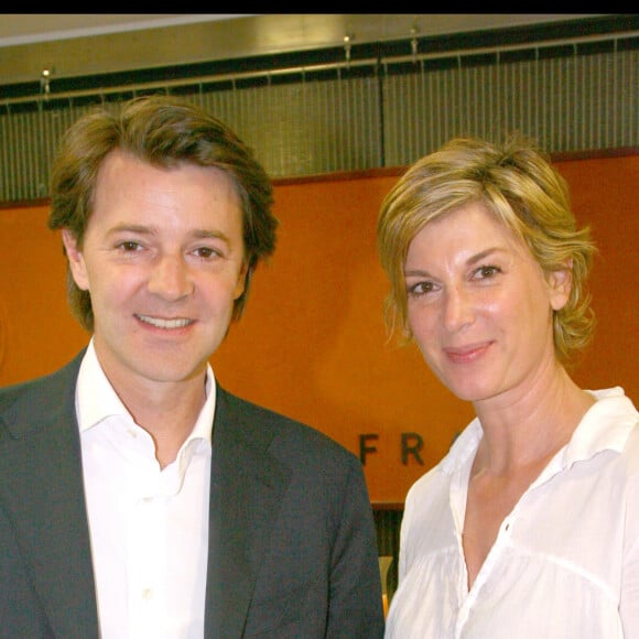 François Baroin et Michèle Laroque - Tournoi de Roland-Garros, le dimanche 31 mai 2009