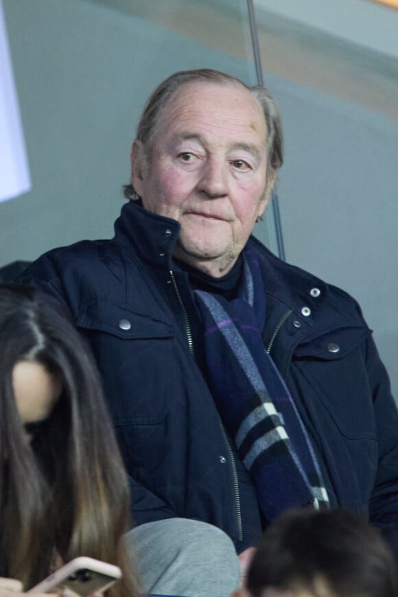 Gervais Martel - People en tribunes lors du match de championnat de Ligue 1 Uber Eats opposant le Paris Saint-Germain (PSG) au RC Lens (3-1) au Parc des Princes à Paris le 15 avril 2023. © Cyril Moreau/Bestimage 