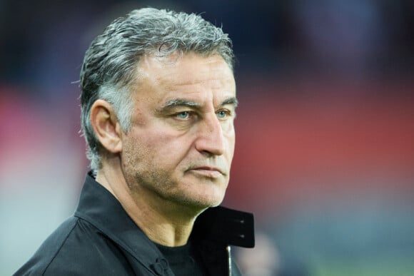 Christophe Galtier lors du match de championnat de Ligue 1 Uber Eats opposant le Paris Saint-Germain (PSG) au RC Lens (3-1) au Parc des Princes à Paris le 15 avril 2023. © Cyril Moreau/Bestimage 