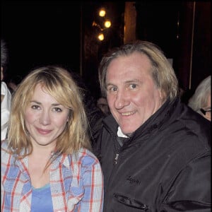 Julie et Gérard Depardieu à Paris.