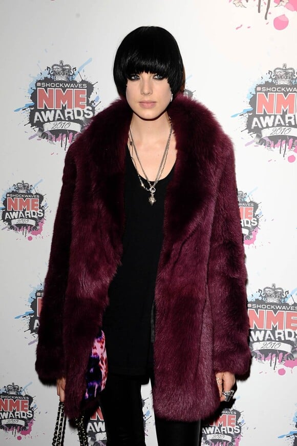 Agyness Deyn à la cérémonie des NME Awards, le 24 février 2010