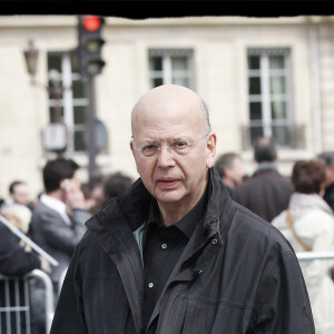 Archive - Patrick Buisson lors du meeting de Nicolas Sarkozy, Place de la Concorde à Paris, le 15 avril 2012. © Alain Guizard/Bestimage