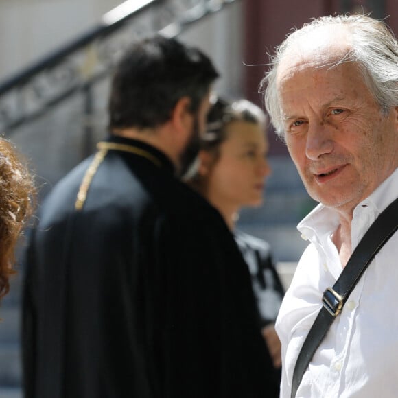 Exclusif - Hippolyte Girardot - Obsèques du metteur en scène Peter Brook en la cathédrale Saint Alexandre Nevsky à Paris, France, le 11 juillet 2022. © Christophe Clovis/Bestimage 