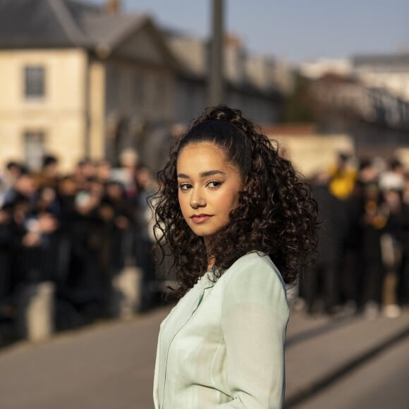 Léna Situations (Léna Mahfouf) - Arrivées au défilé Givenchy prêt-à-porter automne-hiver 2023/2024 lors de la Fashion Week de Paris (PFW), à Paris, France, le 2 mars 2023. 