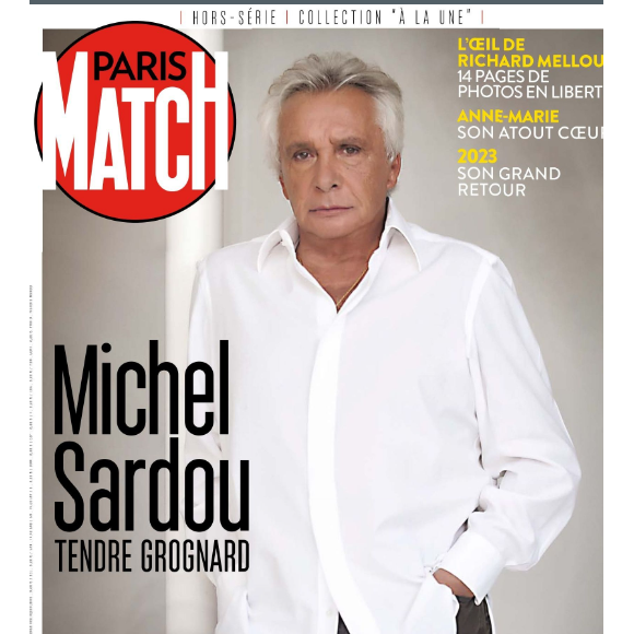 Michel Sardou en couverture du magazine "Paris Match"