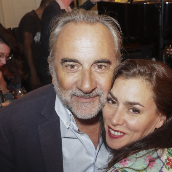 Antoine Duléry, Olivia Ruiz lors de la soirée de l'été littéraire et musical aux Deux Magots à Paris le 27 juin 2022. © Jack Tribeca / Bestimage 