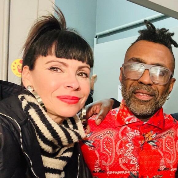 Mathilda May et Sly Johson sur Instagram. Le 4 avril 2022.