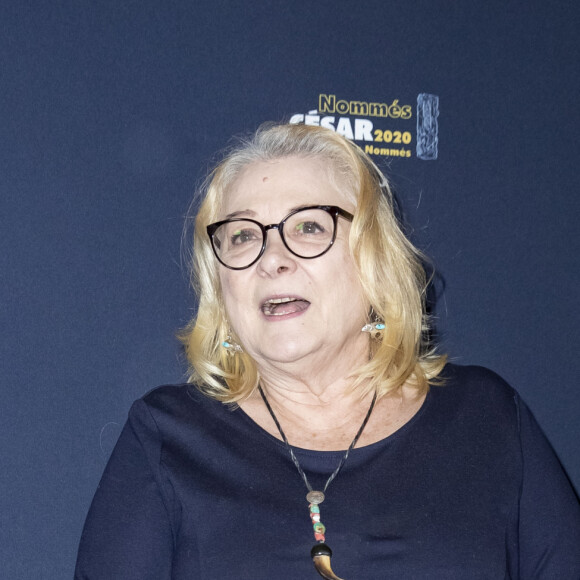 Josiane Balasko (nomination meilleure actrice second rôle "Grâce à Dieu") lors du photocall du "Déjeuner des Nommés de la 45ème édition des César 2020" au restaurant le Fouquet's à Paris, France, le 9 février 2020. © Olivier Borde/Bestimage