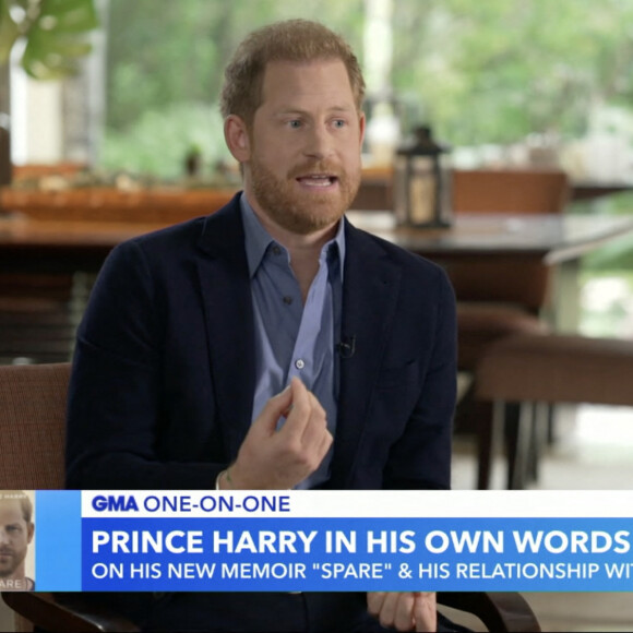 Le prince Harry va désormais se préparer au couronnement de son père, le 6 mai prochain. 
Images de l'émission "Good Morning America" avec le prince Harry. © JLPPA/Bestimage  Good Morning America/ABC