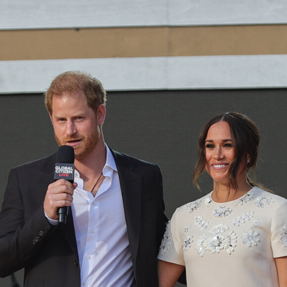 Prince Harry, Meghan Markle - A travers le monde, de nombreuses personnalités se sont mobilisées pour l'événement "Global Citizen Live". Le 26 septembre 2021. 