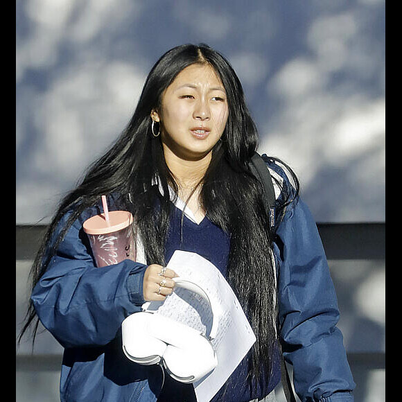 Exclusif - Jade, la fille de Laeticia Hallyday, est de retour à la villa à Pacific Palisades, elle serait célibataire. Los Angeles le 9 février 2023.