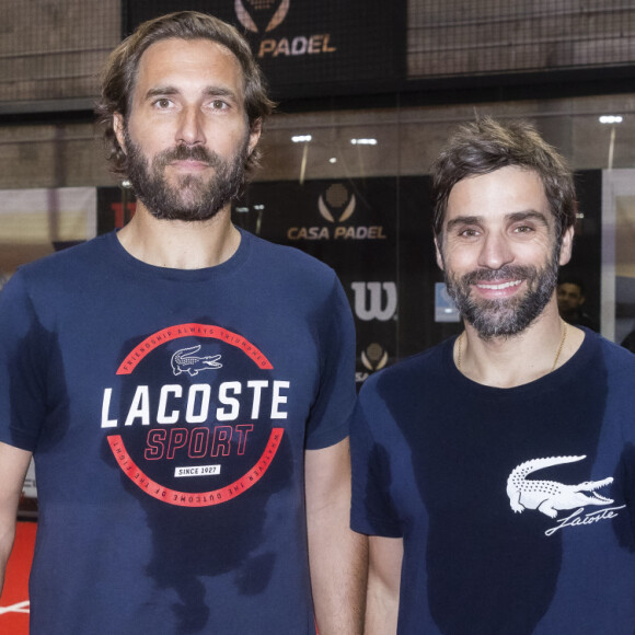 Exclusif - Arnaud Di Pasquale, Arnaud Clément - Soirée de matchs d'exhibition de Padel au club "Casa Padel" à Saint-Denis le 17 mars 2022. © Jack Tribeca/Bestimage 