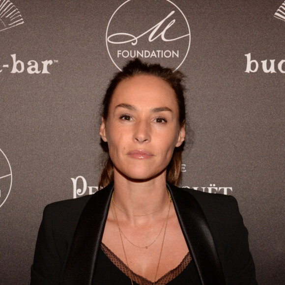 Exclusif - Vanessa Demouy - Dîner de gala caritatif de la "M Foundation" au Buddha Bar à Paris le 3 octobre 2017. S. Grincourt est la fondatrice de Mademoiselle et pour fêter les 20 ans de l'agence de mannequins Mademoiselle elle a décidé de créer il y a 2 ans "M Foundation" est une fondation caritative afin de soutenir des projets au Brésil, au Cambodge et cette année en France. Pour soutenir jusqu'au bout la "M Foundation", R. Orlinski est venu assister au dîner afin d'accompagner son oeuvre spécialement réalisée pour l'occasion. La panthère numérotée noir laquée spécialement choisie pour l'occasion a été vendue aux enchères réalisées par le cabinet Bonhams. L'oeuvre de Combas a créée aussi une exaltation des passionnés incroyable. Un concert intime en piano voix de slimane avec des chansons que sur les femmes a émue toute l'assemblée. Le dîner caritatif a été animé par une tombola offrant de merveilleux lots. Les partenaires comme Le Ken Club, La Mamounia, L'hôtel de Crillon, Adidas, Perrier Jouet, Buddha Bar paris hôtel et restaurant ont permis une super levée de fonds. © Rachid Bellak/Bestimage