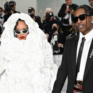 Rihanna et ASAP Rocky - Les célébrités arrivent à la soirée du "MET Gala 2023" à New York, le 1er mai 2023.