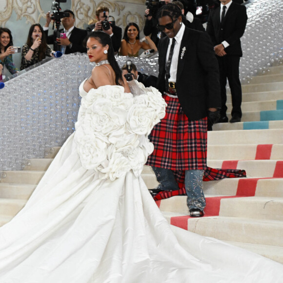 Rihanna - Les célébrités arrivent à la soirée du "MET Gala 2023" à New York le 1er mai 2023.