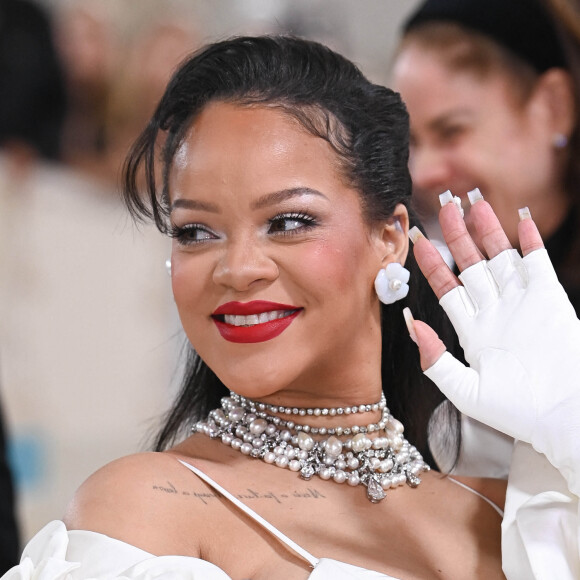 Rihanna - Les célébrités arrivent à la soirée du "MET Gala 2023" à New York le 1er mai 2023.