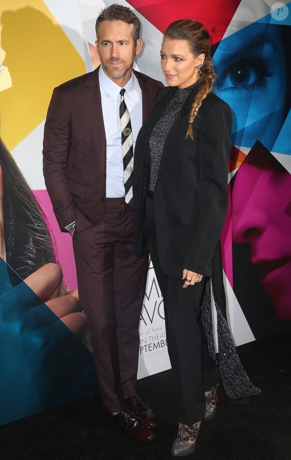 Ryan Reynolds et Blake Lively à la première du film "L'Ombre d'Emily" à New York.