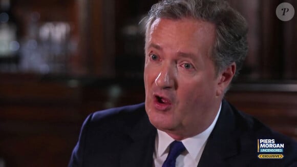 Vifs désaccords entre Donald Trump et le journaliste Piers Morgan lors d'une interview pour l'émission "Piers Uncensored". Piers Morgan a notamment reproché à l'ancien président de ne pas avoir assumé sa responsabilité dans les émeutes au Capitole et sa défaite aux élections. Amis depuis 15 ans, Donald Trump n'a pourtant pas hésité à quitter les lieux en trombe à peine l'interview terminée. Le 21 avril 2022. 