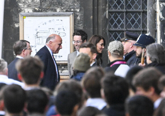 La famille royale quitte l'Abbaye de Westminster après une répétition du couronnement. Le 3 mai 2023. @ ABACA / Stefan Rousseau/PA Wire