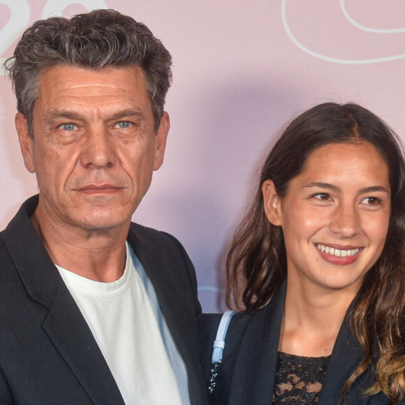 Marc Lavoine et Line Papin - Photocall du défilé Etam Live Show à Paris. © Pool Agence Bestimage