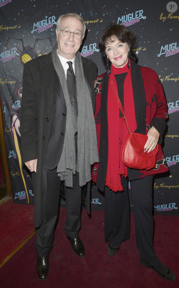 Anny Duperey et Bernard Le Coq - People a la 2eme representation du spectacle de Thierry Mugler au theatre Comedia, intitule "Mugler Follies" a Paris, le 19 décembre 2013. 