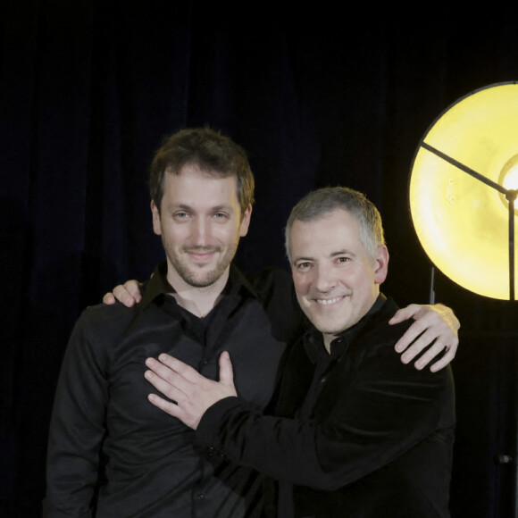 Exclusif - Denis Piednoir, Bruno Putzulu - Premier showcase de Bruno Putzulu au club privé "We Are" à Paris. Le 3 mai 2023. © Jack Tribeca / Bestimage