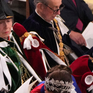 Le prince William, prince de Galles, et Catherine (Kate) Middleton, princesse de Galles, La princesse Charlotte de Galles, Le prince Louis de Galles, Le prince Edward, duc d'Edimbourg et Sophie, duchesse d'Edimbourg - Les invités à la cérémonie de couronnement du roi d'Angleterre à l'abbaye de Westminster de Londres, Royaume Uni, le 6 mai 2023. 