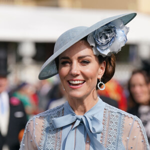 Catherine (Kate) Middleton, princesse de Galles lors d'une Garden Party au palais de Buckingham à Londres, Royaume Uni, le 9 mai 2023, pour célébrer le couronnement du roi et de la reine d'Angleterre. 