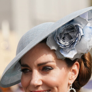 Catherine (Kate) Middleton, princesse de Galles lors d'une Garden Party au palais de Buckingham à Londres, Royaume Uni, le 9 mai 2023, pour célébrer le couronnement du roi et de la reine d'Angleterre. 