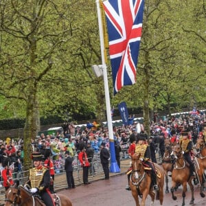 Elle a été arrêtée par la police sans aucune explication.
Sortie de la cérémonie de couronnement du roi d'Angleterre à l'abbaye de Westminster de Londres le 6 mai 2023.