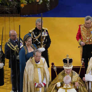 Avalon - Cérémonie de couronnement du roi d'Angleterre à l'abbaye de Westminster de Londres Le roi Charles III d'Angleterre lors de la cérémonie de couronnement du roi d'Angleterre à Londres, Royaume Uni, le 6 mai 2023.