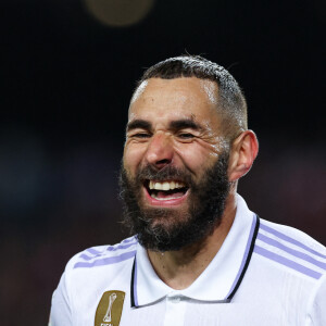 Karim Benzema du Real Madrid lors du match retour de la demi-finale de la Coupe du Roi (Copa Del Rey) opposant le FC Barcelone et le Real Madrid au Camp Nou à Barcelone, Espagne, le 5 avril 2023. Le Real a -gaggné 4-0. © David Ramirez/DA/Zuma Press/Bestimage