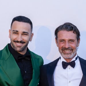 Adil Rami, Patrick Mouratoglou et Léna Guillou - 8 ème gala étoilé Patrick Mouratoglou au profit de la Fondation Champ'seed à la Mouratoglou Academy à Sophia-Antipolis le 19 juin 2022. © Mouratoglou Gala via Bestimage