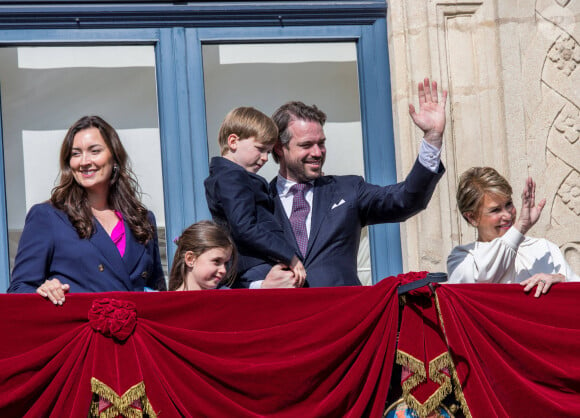 La princesse Claire, le prince Felix - Procession de clôture de l'Octave 2023 à Luxembourg après la messe pontificale le 14 mai 2023. 