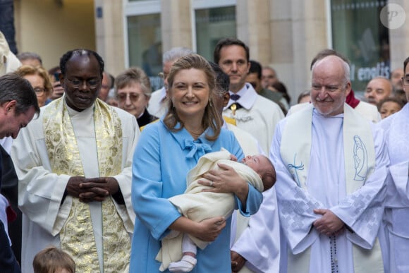 La princesse Stephanie de Luxembourg et le prince François - Procession de clôture de l'Octave 2023 à Luxembourg après la messe pontificale le 14 mai 2023. 
