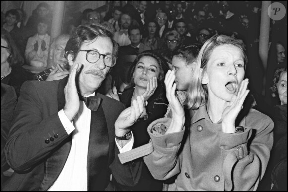 Archives - Jean Rochefort et son épouse Nicole Garcia au Gala de l'union des artistes en 1981.