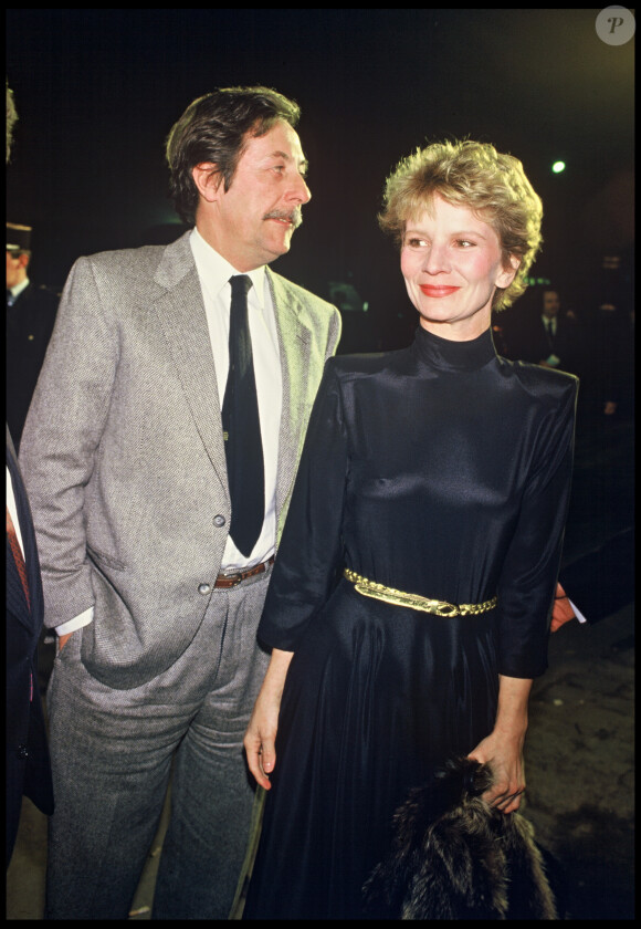 Archives - Jean Rochefort et Nicole Garcia lors de la soirée des César en 1985.