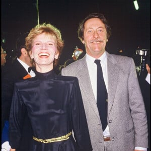 Archives - Nicoles Garcia et Jean Rochefort à la cérémonie des César en 1985.
