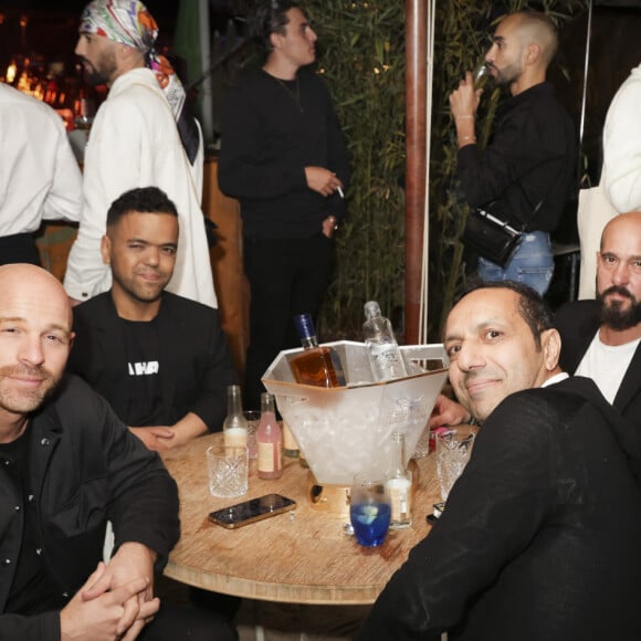 Exclusif - Franck Gastambide, Anouar Toubali, Ramzy Bedia - Soirée des 30 ans d'AlloCiné à la plage du 3.14 lors du 76e Festival International du Film de Cannes, le 20 mai 2023. © Jack Tribeca/Bestimage