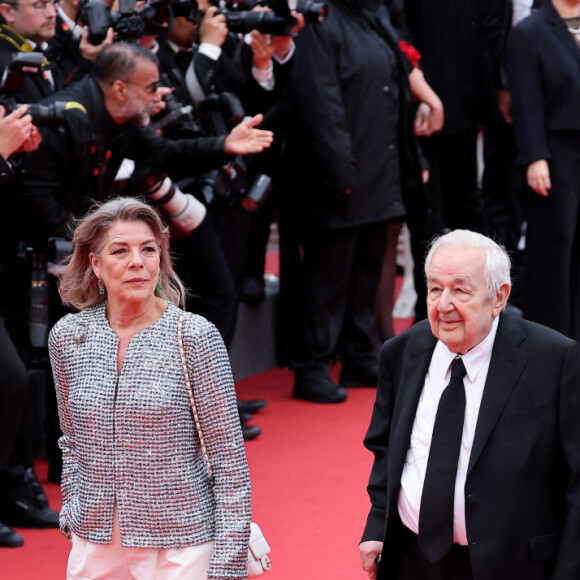 La princesse Caroline de Hanovre, Paul Rassam, Carole Bouquet - Montée des marches du film " Killers of the flower moon " lors du 76ème Festival International du Film de Cannes, au Palais des Festivals à Cannes. Le 20 mai 2023 © Jacovides-Moreau / Bestimage 