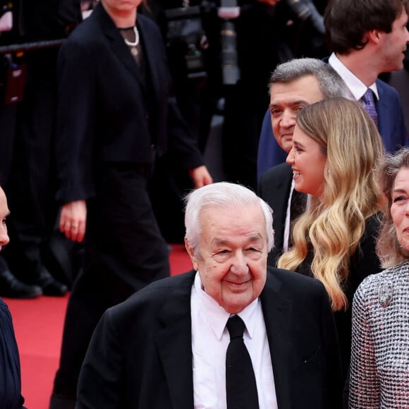 Carole Bouquet, Paul Rassam, la princesse Caroline de Hanovre - Montée des marches du film " Killers of the flower moon " lors du 76ème Festival International du Film de Cannes, au Palais des Festivals à Cannes. Le 20 mai 2023 © Jacovides-Moreau / Bestimage 