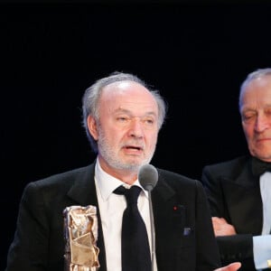 Jean Rochefort et Claude Berri - 33ème cérémonie des Césars 2008 au théâtre du Marigny. 
