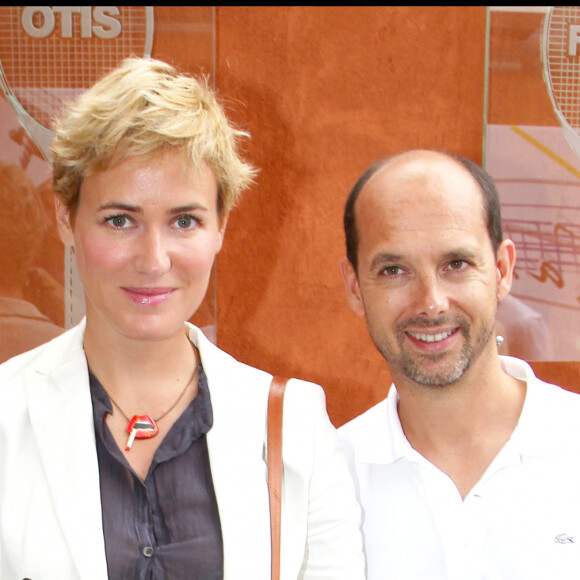 Les deux acteurs ont été en couple de 2004 à 2012
Judith Godrèche et Maurice Barthélemy - Tournoi de Roland Garros 2011