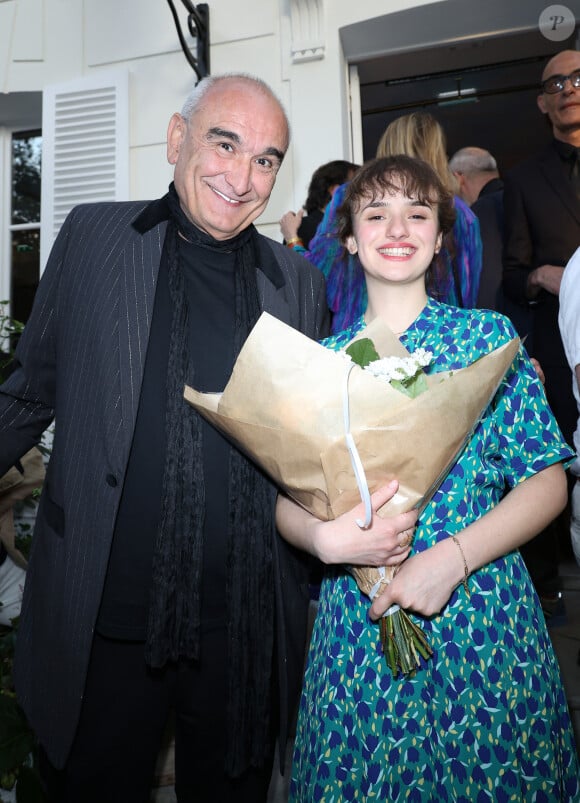 Exclusif - Pascal Nègre et Perrine Tripier - Première édition du "Prix Aznavour des Mots d'Amour" à l'Hôtel Particulier de Paris le 22 mai 2023.  © Coadic Guirec/Bestimage 