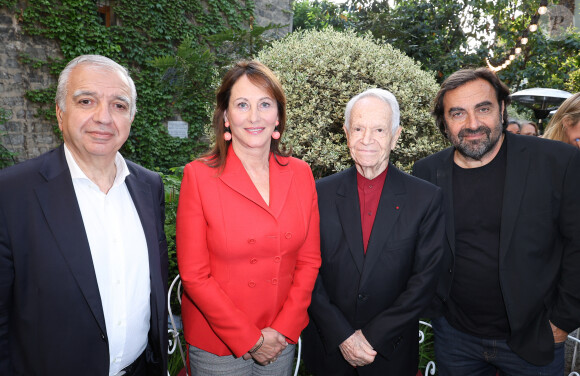 Exclusif - Jacques Terzian, Ségolène Royal, Gérard Davoust et André Manoukian - Première édition du "Prix Aznavour des Mots d'Amour" à l'Hôtel Particulier de Paris le 22 mai 2023.  © Coadic Guirec/Bestimage 