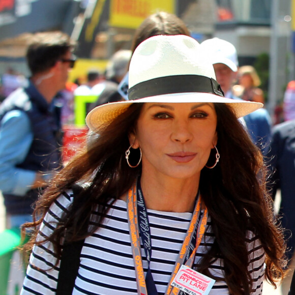 Michael Douglas et sa femme Catherine Zeta-Jones lors des qualifications du Grand Prix de Formule 1 (F1) de Monaco, le 27 mai 2023. © Jean-François Ottonello/Nice Matin/Bestimage 