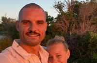 Florent Manaudou assiste aux qualifications du Grand Prix de Formule 1 de Monaco avec sa compagne Pernille Blume.