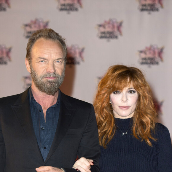 Sting et Mylène Farmer - Arrivées à la 17ème cérémonie des NRJ Music Awards 2015 au Palais des Festivals à Cannes, le 7 novembre 2015.